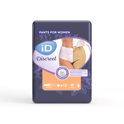 Ontex - Culotte absorbante iD Discreet Pants for Women Normal M - Sachet de 12 pièces - visuel 2