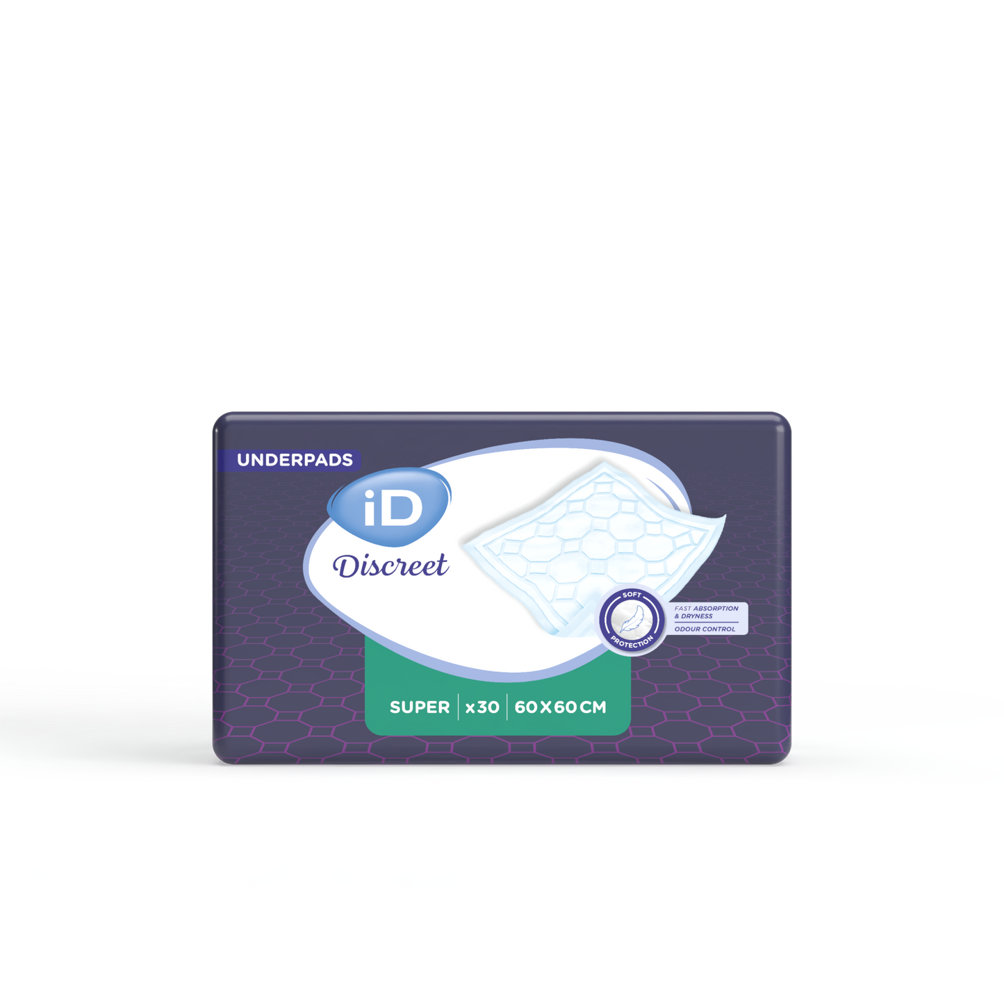 Ontex - Alèse absorbante iD Discreet Underpads Super 60x60 - Sachet de 30 pièces - visuel 2
