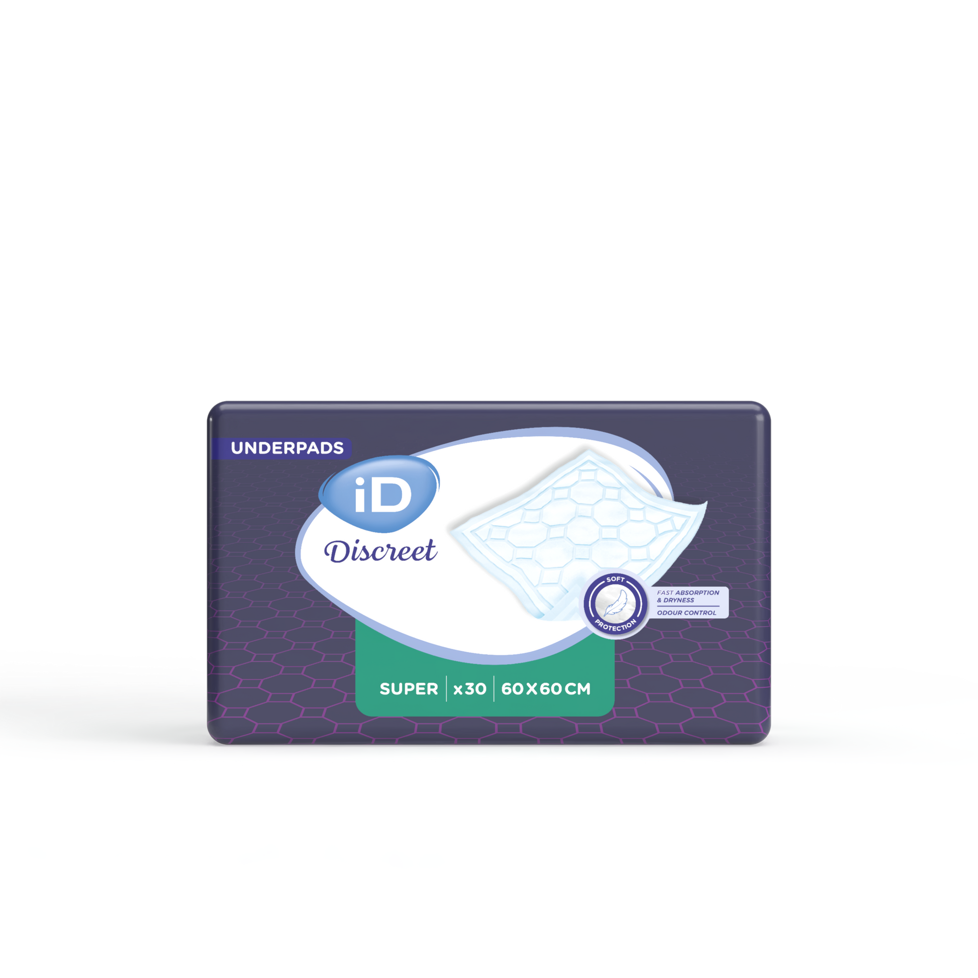 Ontex - Alèse absorbante iD Discreet Underpads Super 60x60 - Sachet de 30 pièces - visuel 2