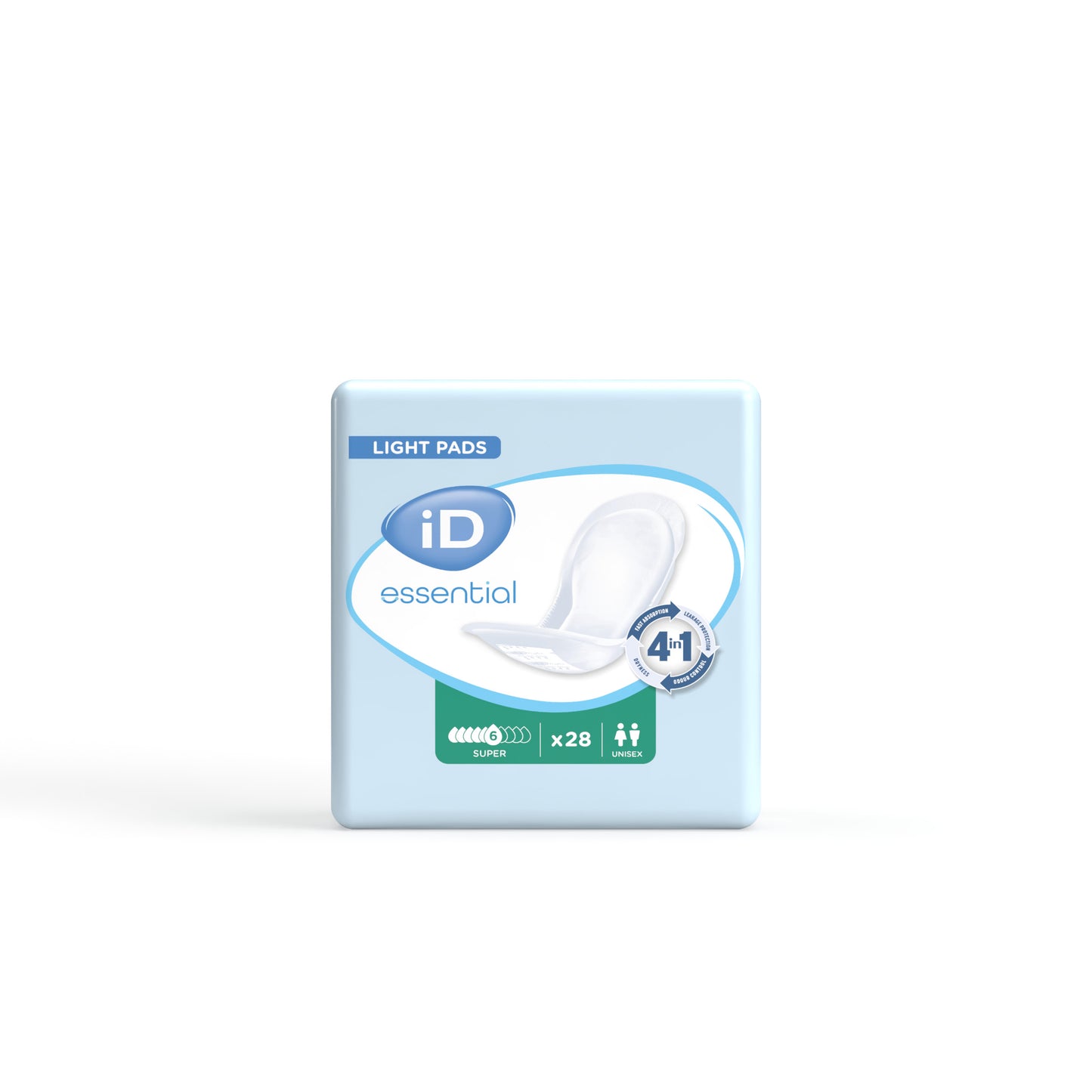 Ontex - Protection urinaire absorbante iD Essential Light pads Super - Sachet de 28 pièces - visuel 2