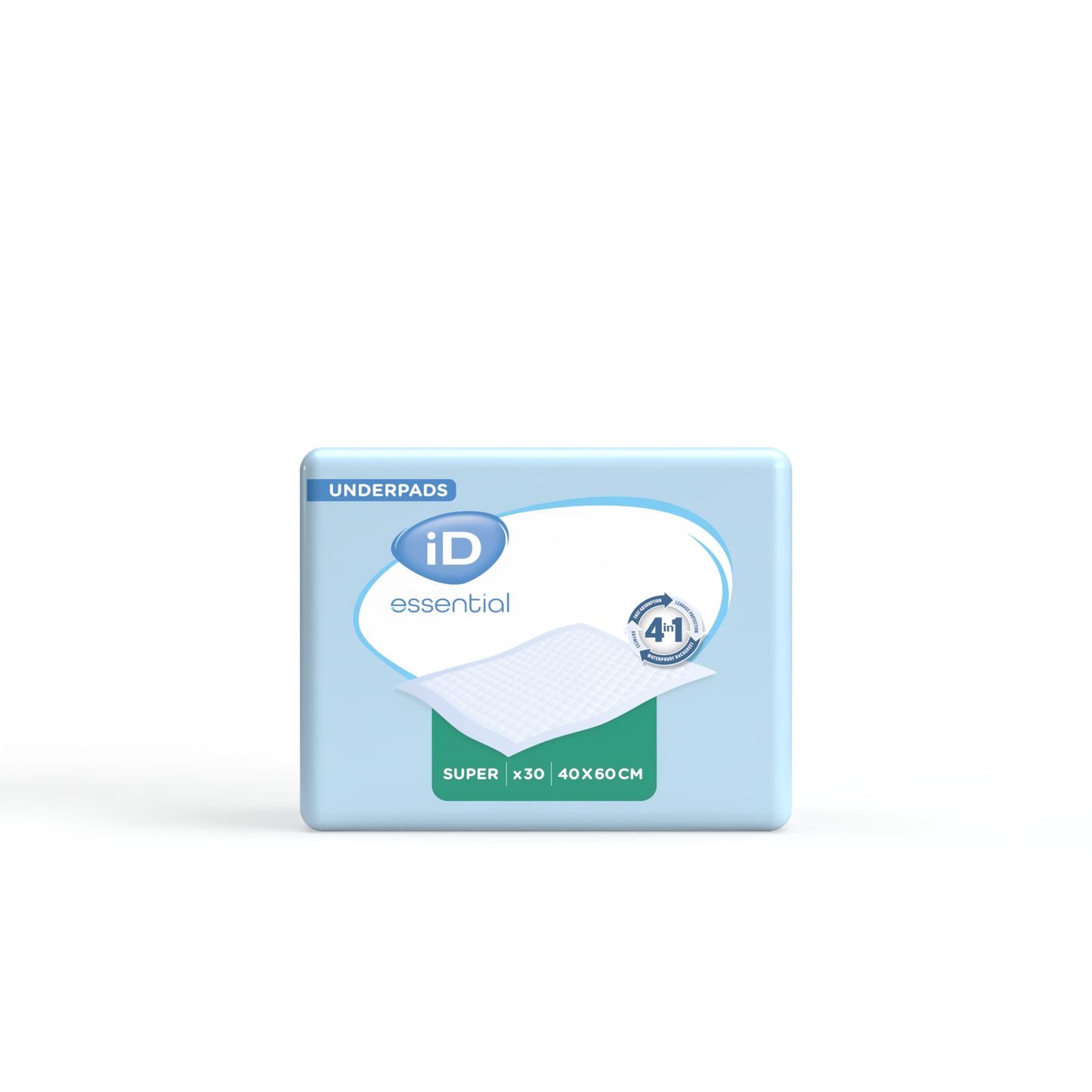 Ontex - Alèse absorbante iD Essential Underpads Super 40x60 - Sachet de 30 pièces - visuel 2
