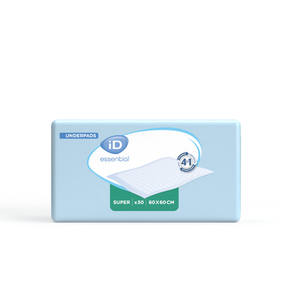 Ontex - Alèse absorbante iD Essential Underpads Super 60x60 - Sachet de 30 pièces - visuel 2