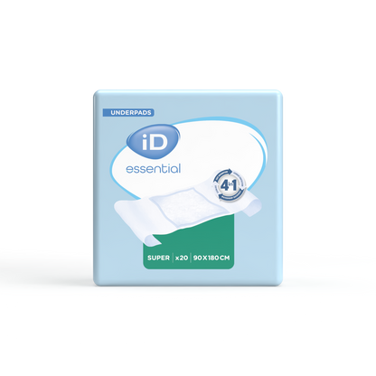 Ontex - Alèse absorbante iD Essential Underpads Super 90x180 - Sachet de 20 pièces - visuel 2