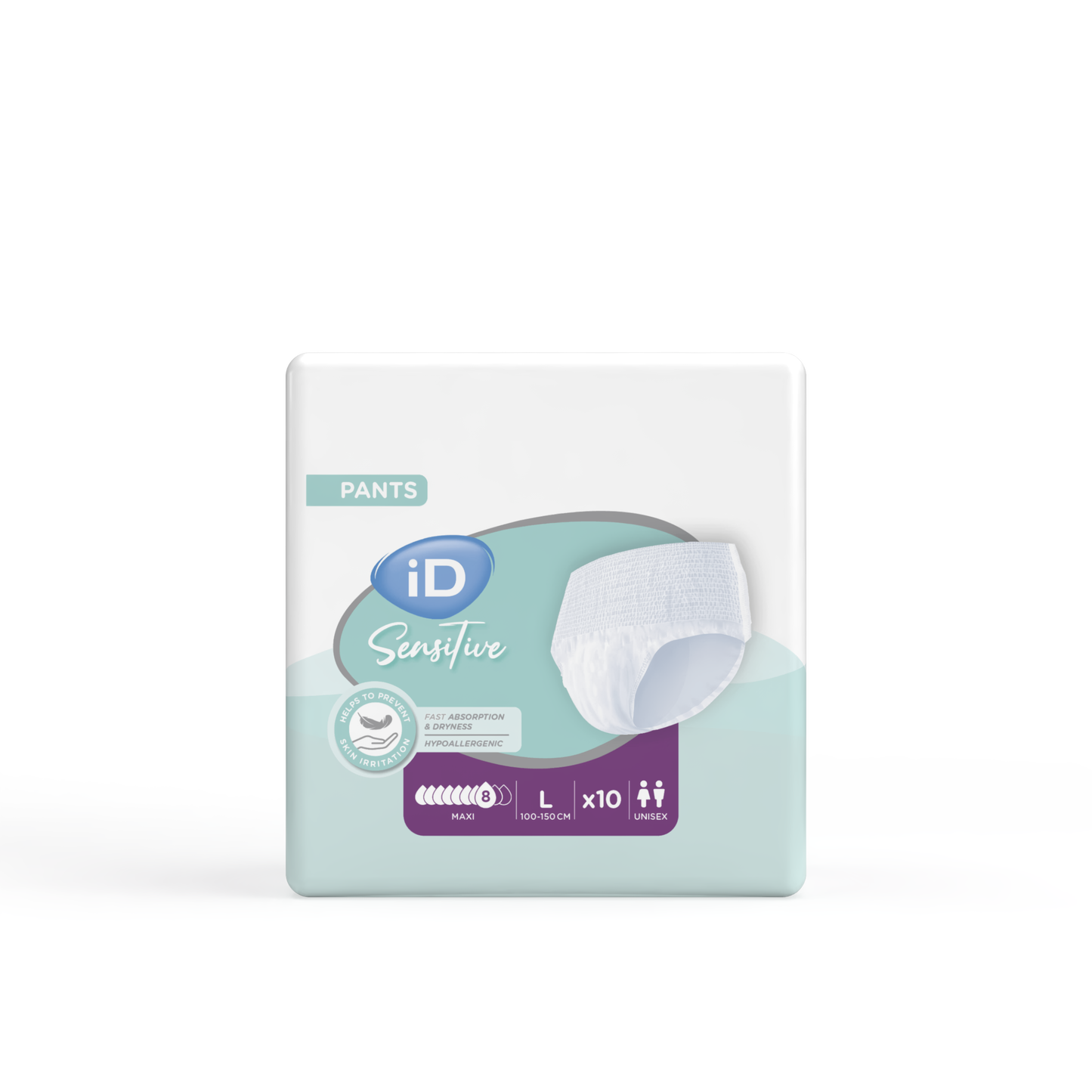 Ontex - Culotte absorbante iD Sensitive Pants Maxi L - Sachet de 10 pièces - visuel 3