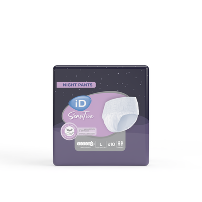 Ontex - Culotte absorbante iD Sensitive Pants Maxi Night L - Sachet de 10 pièces - visuel 3