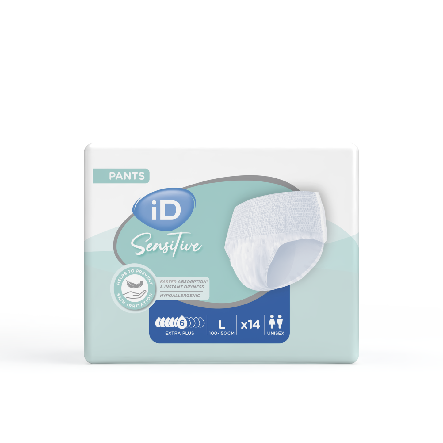 Ontex - Culotte absorbante iD Sensitive Pants Extra Plus L - Sachet de 14 pièces - visuel 3