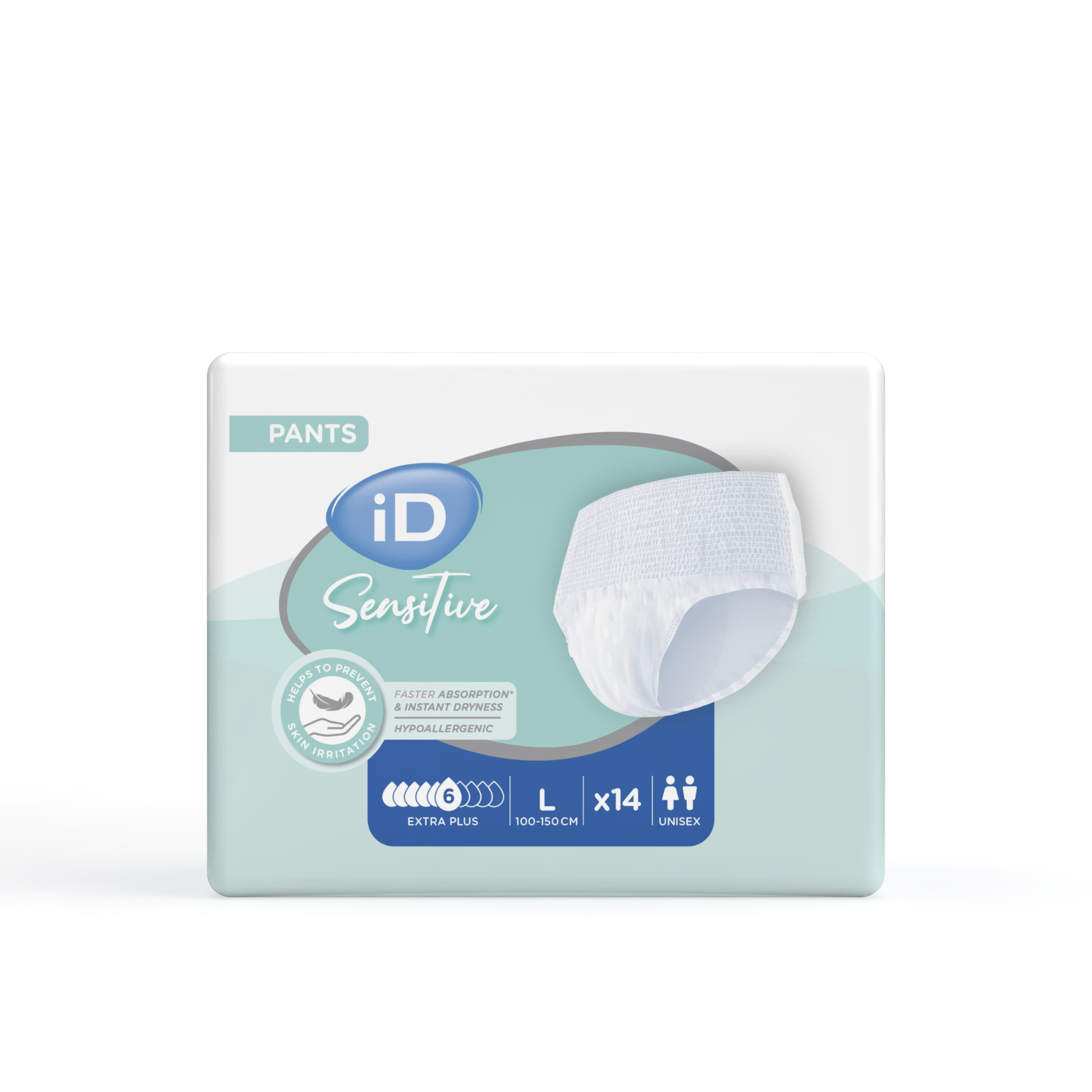 Ontex - Culotte absorbante iD Sensitive Pants Extra Plus L - Sachet de 14 pièces - visuel 3