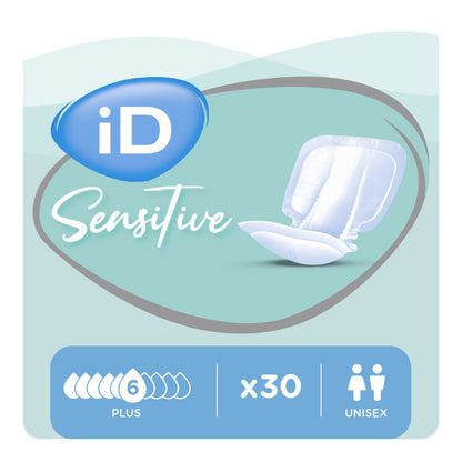 Ontex - Protection urinaire anatomique iD Sensitive Form Plus - Sachet de 30 pièces