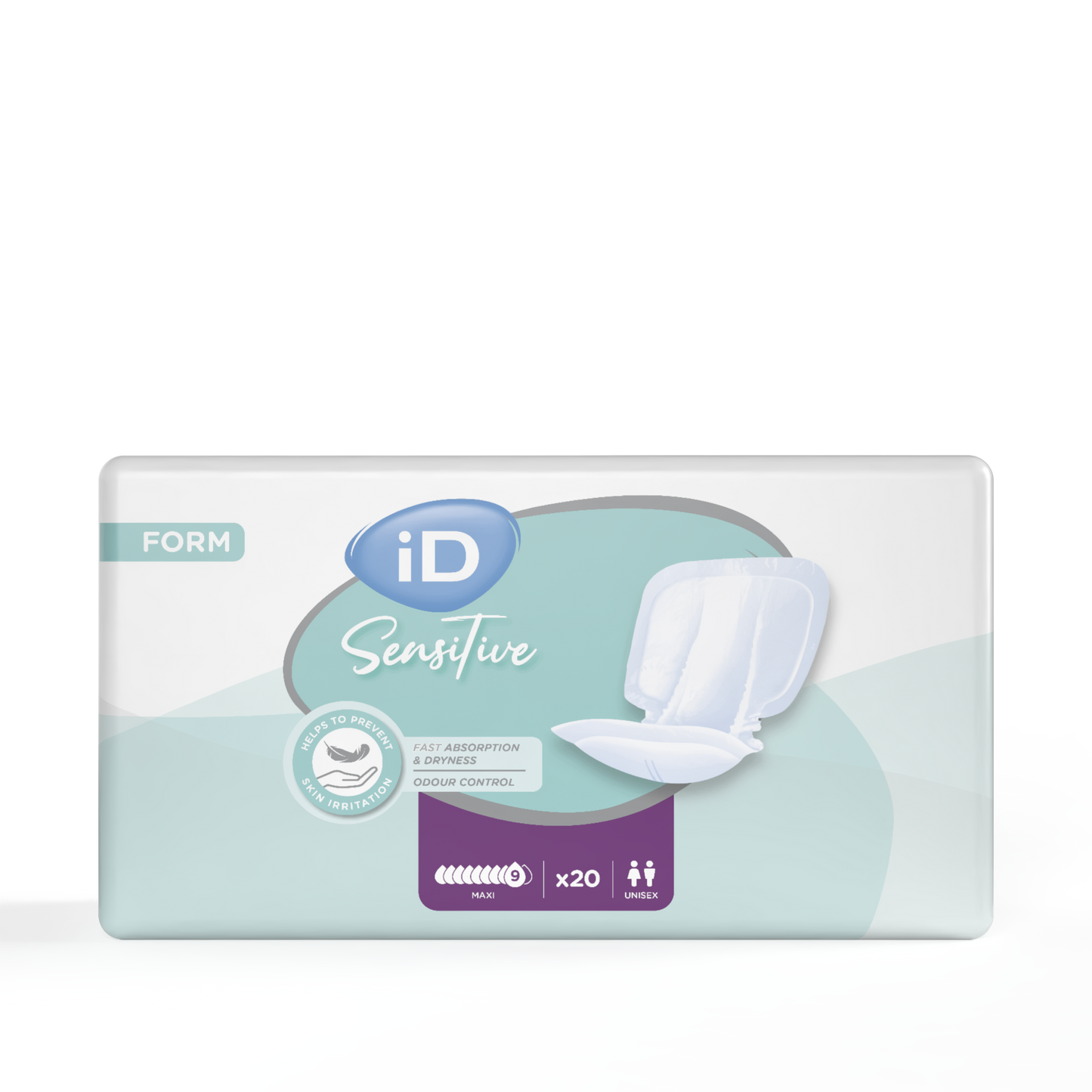 Ontex - Protection urinaire anatomique iD Sensitive Form Maxi - Sachet de 20 pièces - visuel 2