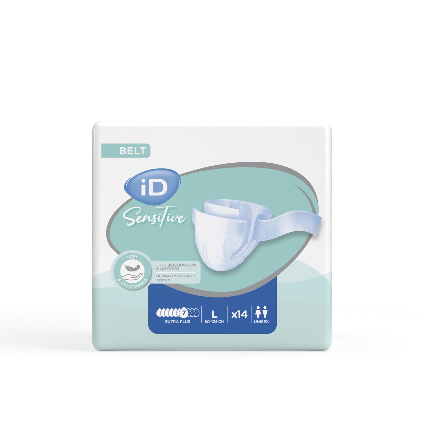 Ontex - Protection urinaire avec ceinture iD Sensitive Belt Extra Plus L - Sachet de 14 pièces - visuel 2