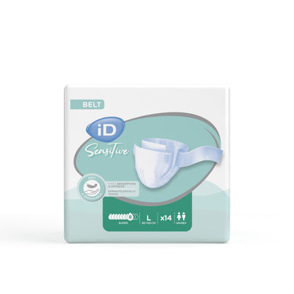 Ontex - Protection urinaire avec ceinture iD Sensitive Belt Super L - Sachet de 14 pièces - visuel 2