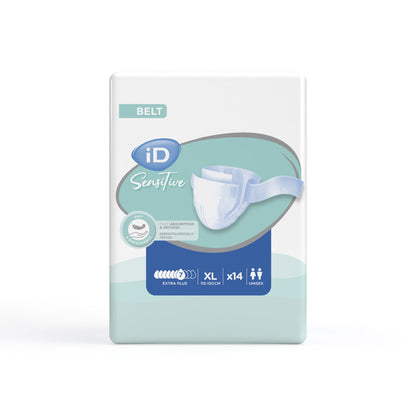 Ontex - Protection urinaire avec ceinture iD Sensitive Belt Extra Plus XL - Sachet de 14 pièces - visuel 2