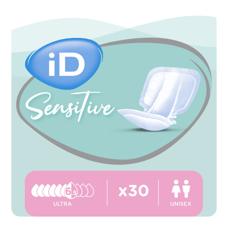 Ontex - Protection urinaire anatomique iD Sensitive Form Ultra - Sachet de 30 pièces