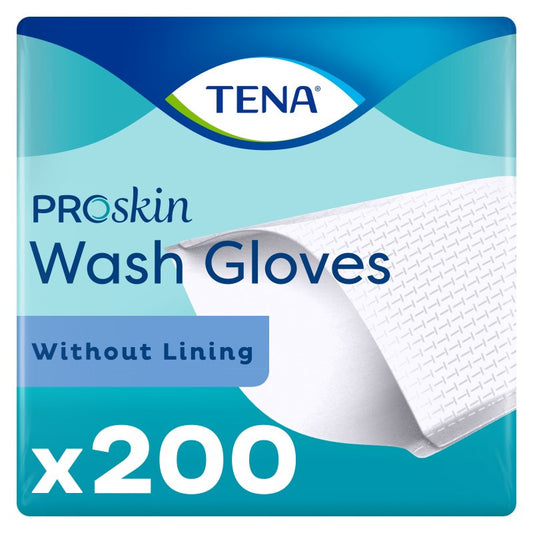 TENA – Gant de toilette non plastifié - 200 gants